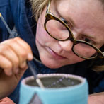 Victoria Claire Dawes in her studio 2018